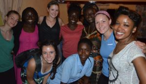 Project1808 staff and students with Chief Justice, Mrs. Kamara