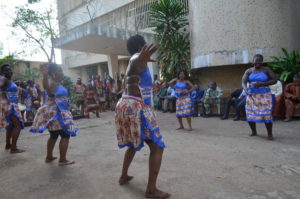 Project1808 is welcomed by Sierra Leone's National dance group