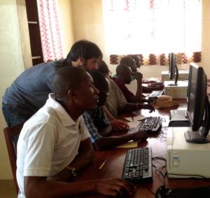 Project1808 Teachers and Mentors learn computer skills during Computer Literacy Class